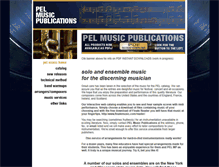 Tablet Screenshot of pelmusic.com